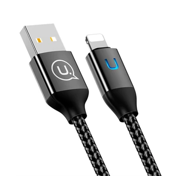 

1.2m Smart Led Lamp Fast Charging USB Data Sync Charger Cable For iPhone 6 6S 7 8 Plus X XR XS MAX 5 5S SE iPad 4 mini 2 3 Air 2