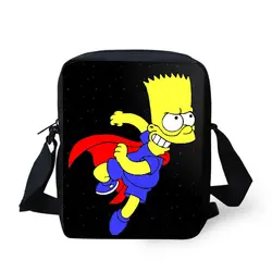 Симпсоны школьные сумки плеча Crossbody сумка Школьный ранец для мальчиков и девочек дети mochila escolar мини bookbag 2018