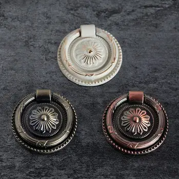 

47mm Drop Ring Drawer Knobs Handles Pulls Dresser Knob Pull Shabby Chic Rustic Kitchen Cabinet Handle Pull Knob Hardware