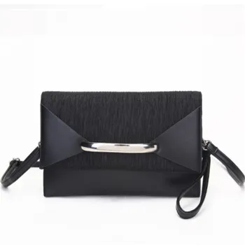 

2019 Brand Crossbody Messenger Bags For Women Day Clutches PU Leather Woman Party Wedding Bags Handbags Black