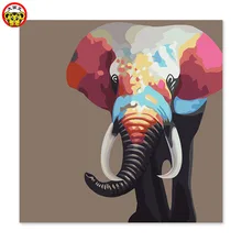 Картина по номерам художественная краска по номерам красочный слон цифровая краска ing декоративная краска ings вкус Гостиная Краска ing Ba