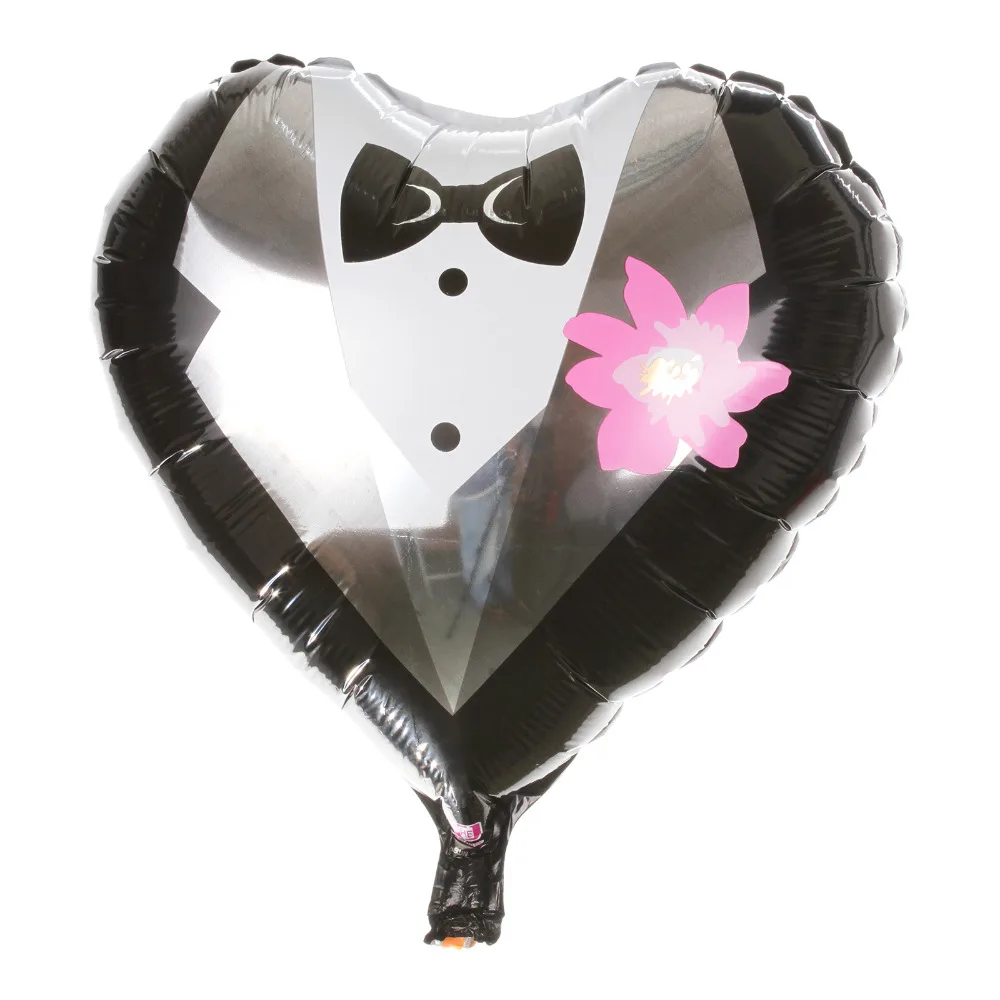 Lucky-50pcs-lot-45-45cm-Heart-Shape-Bride-Bridegroom-Dress-Foil-Helium-Balloon-For-Wedding-Party