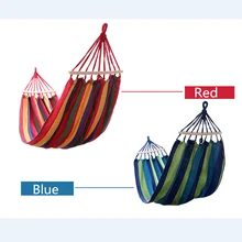 Thick Canvas Portable Parachute Single Hammock Garden Outdoor Camping Travel Furniture Hammock Swing Leisure Sleeping Bed Tools
