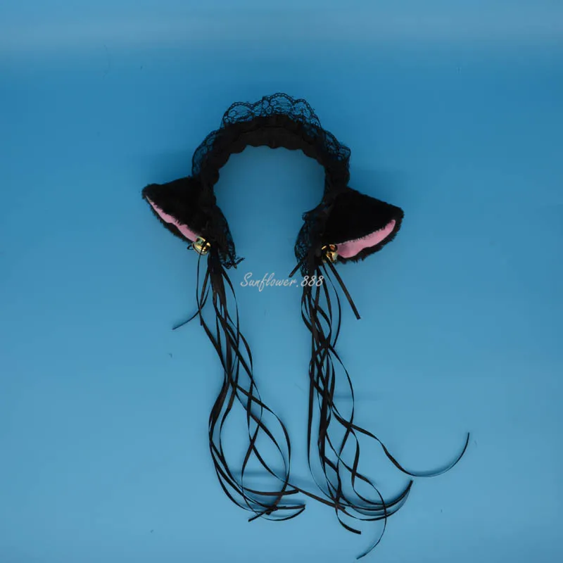 Fashion font b Women b font Girls Cosplay Party Animal Cat Ears Costume Maid Headband Hairband