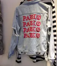 Schwamm mäuse Kanye West Denim Jacke Top Qualität Pablo Denim jacken Männer Hip-hop-kleidung Streetwear Jeans Jacken Ich Fühle Mich wie