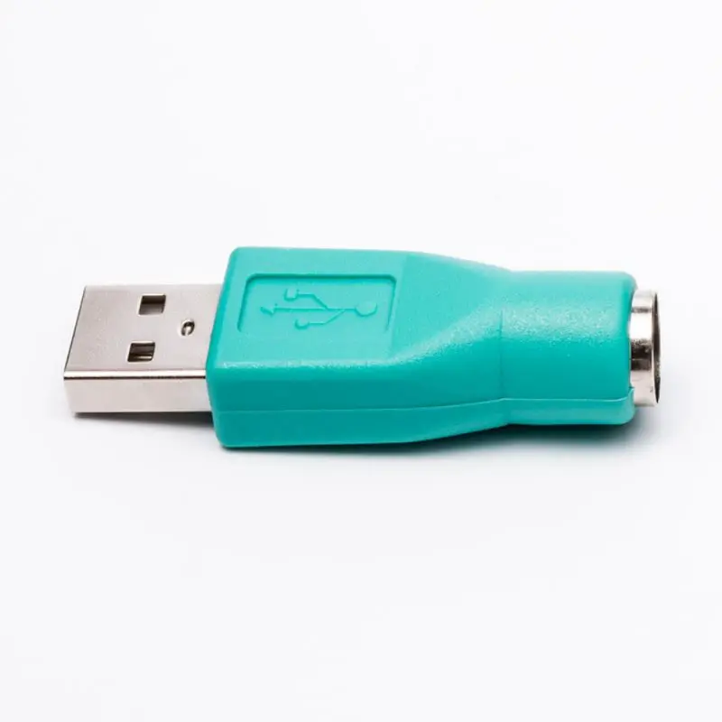 2 цвета кабель адаптер для PS2 интерфейс конвертер для PS/2 к USB адаптер головка К U порт USB переключатель клавиатуры разъем для мыши