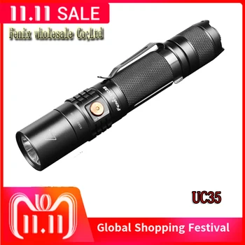 

2018 New Fenix UC35 V2.0 CREE XP-L HI V3 LED Flashlight 1000 lumens Distance Waterproof Camping Torch by 18650 battery