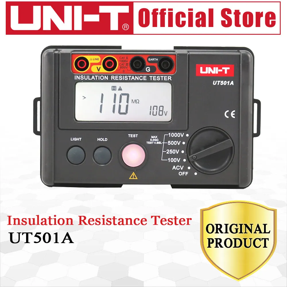 UNI T UT501A Insulation Resistance Testers Auto Range Lcd backlight
