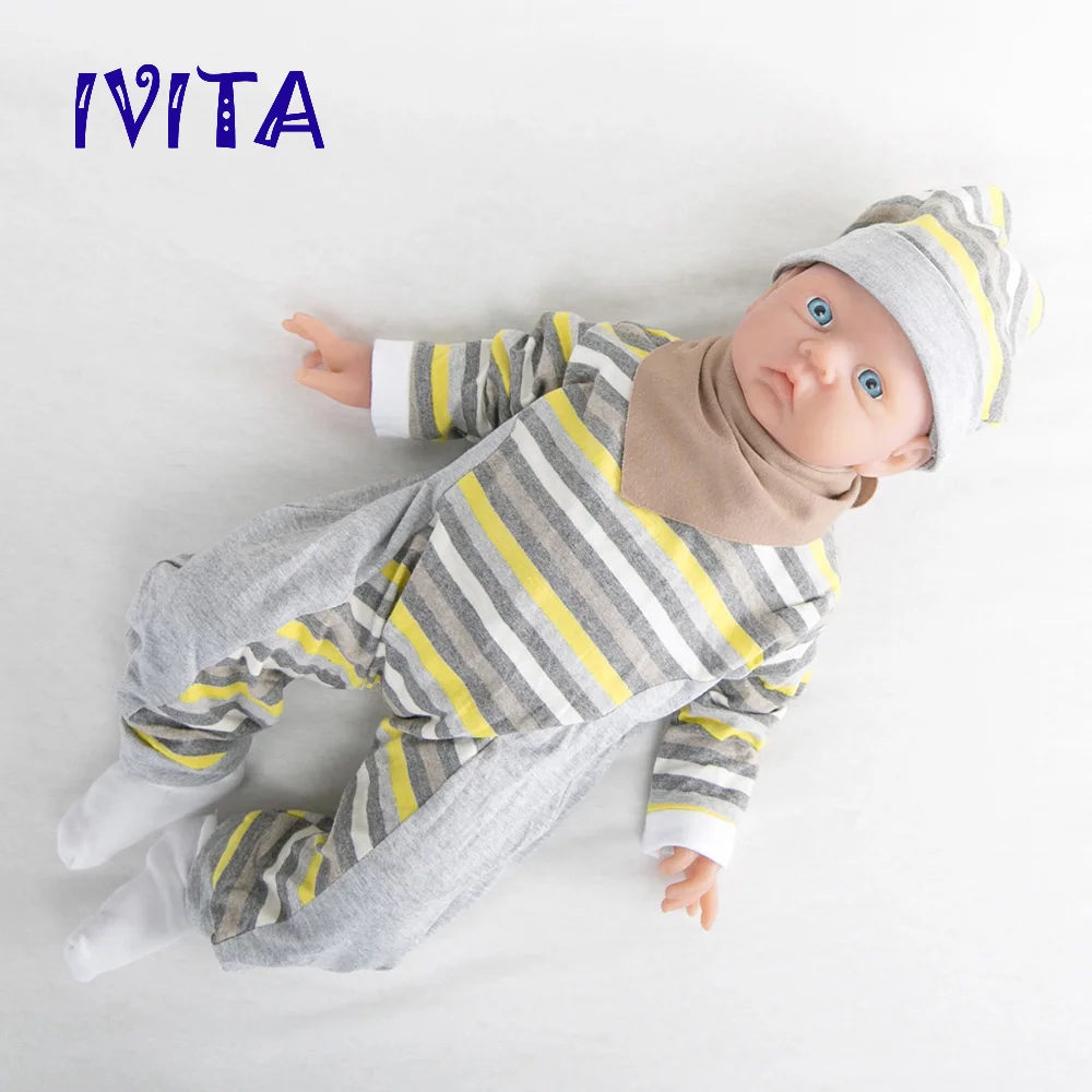 IVITA WG1521, 50 см, 3600 г, реалистичные силиконовые куклы для новорожденных, младенцев, младенцев, Реалистичная кожа, мягкие высококачественные игрушки для девочек