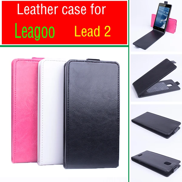 

New Luxury Business Style Genuine Leather Flip Case for Leagoo Lead 2 Smart Phone Case Free ship.