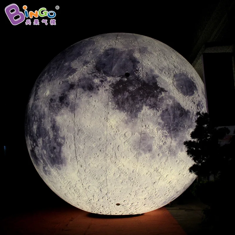 Полная печать 8 м надувной лунный шар гигантская надувная луна, Освещение Надувной лунный шар для мероприятий с индивидуальным размером
