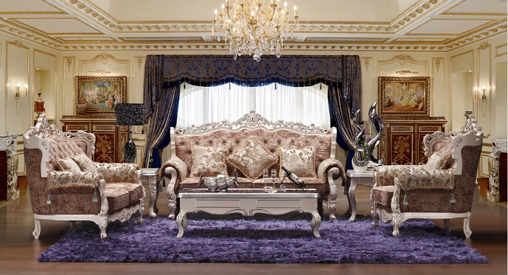 Popular European Style Living Room Furniture-Buy Cheap European 3+2+1 european royal style fabric sofa sets living room furniture,antique style wooden sofa baroque furniture from Foshan - Popular European Style Living Room Furniture-Buy Cheap European