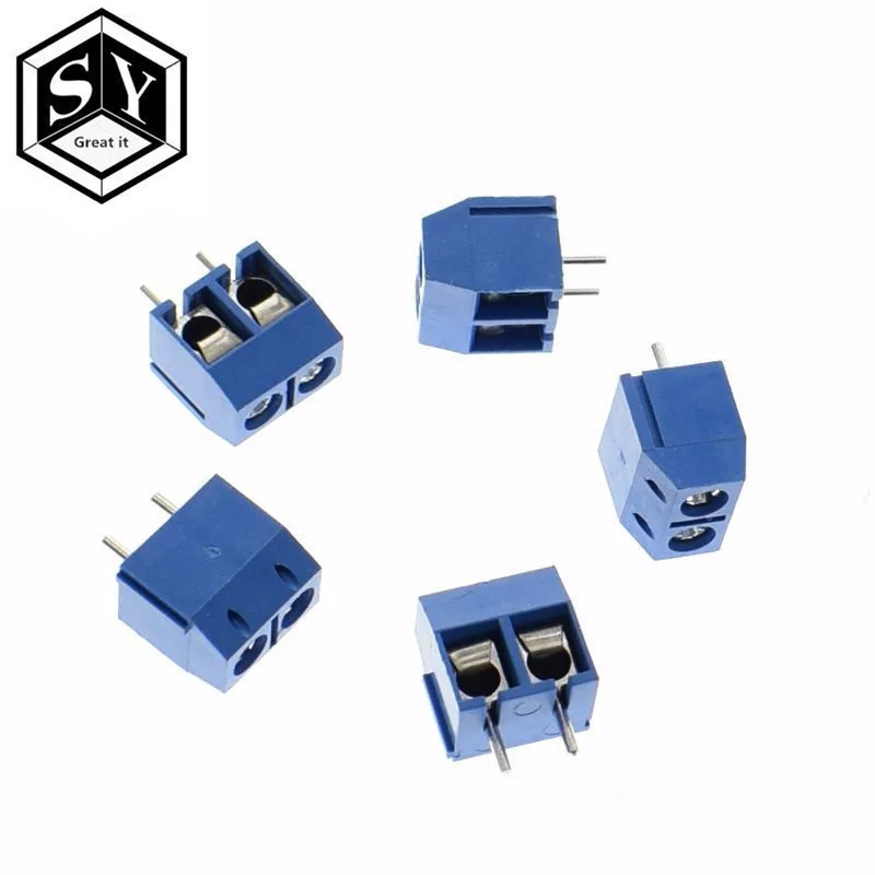 

20PCS Great IT KF301-2P 301-2P 2 Pin Plug-in Screw Terminal Block Connector 5.08mm Pitch 2 Pin Screw Terminal Block good