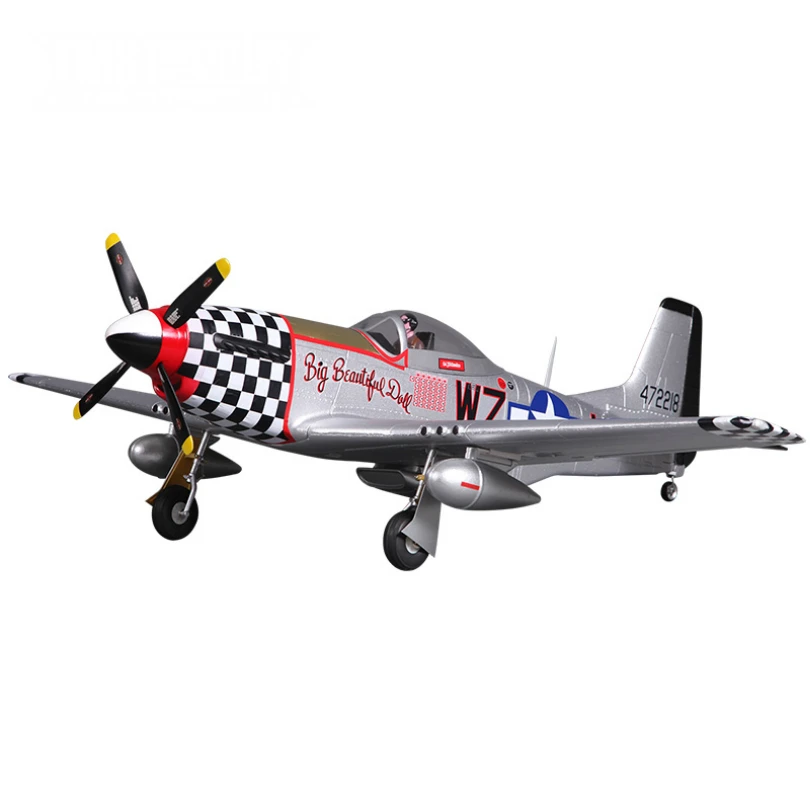 FMS 800 мм Мини Warbird P51 P-51 Mustang V2 Большая красивая кукла 2S 4CH PNP RC самолет Duralble EPO масштабная модель самолета