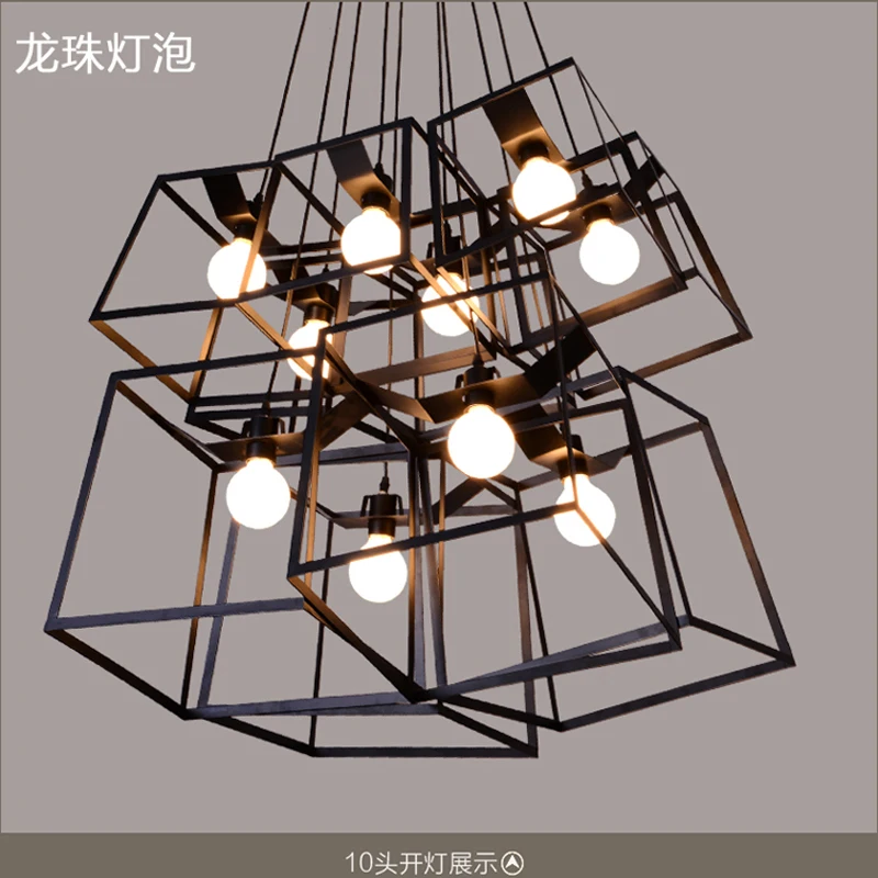 

Loft Vintage pendant light Personality Wrought Iron lights Edison nordic lamp industrial cage pendant lamp lighting fixtures