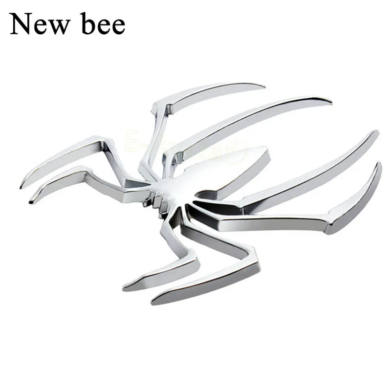 Chrome Metal 3d Spider Gas Fuel Tank Fairing Body Decal Sticker Motorcycle Car Workindia24 Com