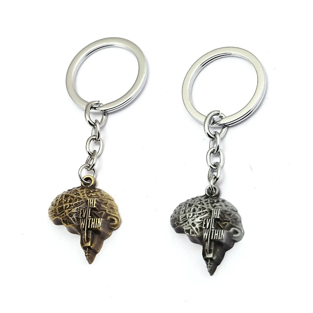 

Game The Evil Within 2 Keychain Key Metal Chain Ring Men Women Gift For Car Jewelry Accessories Chaveiro llaveros Porte Clef