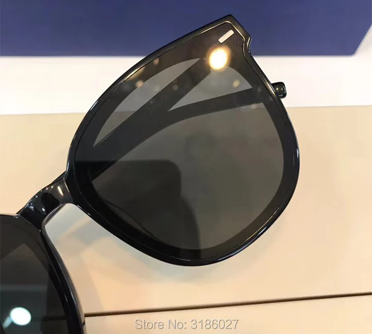 Высококачественные Круглые Солнцезащитные очки бренда класса «Люкс» большого размера, нежные дизайнерские, из ацетатной ткани, оправа для женщин Oculos De Sol Feminino