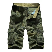 VERTVIE мужские камуфляжные шорты с камуфляжным принтом, мужские повседневные мужские шорты Карго, военные мешковатые хлопковые шорты с карманами