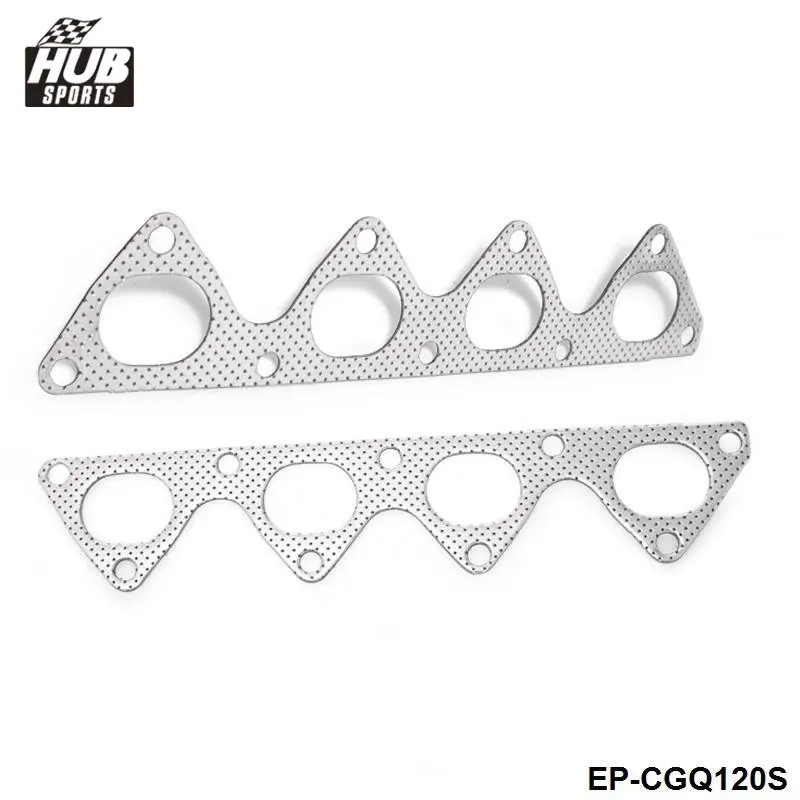 10PCS/LOT Exhaust Manifold Gasket Aluminum Graphite For Honda Integra