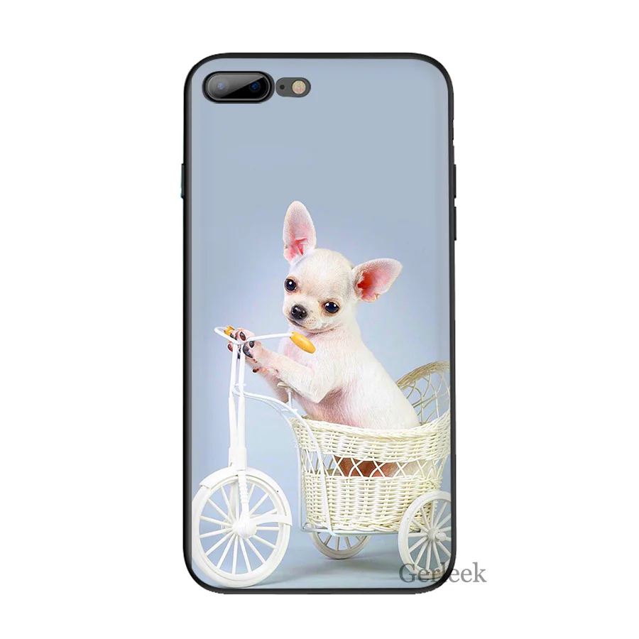 Чехол для телефона с рисунком Я люблю Чихуахуа собаки мопса чехол iPhone 6 6S 5 7 Plus SE XR X