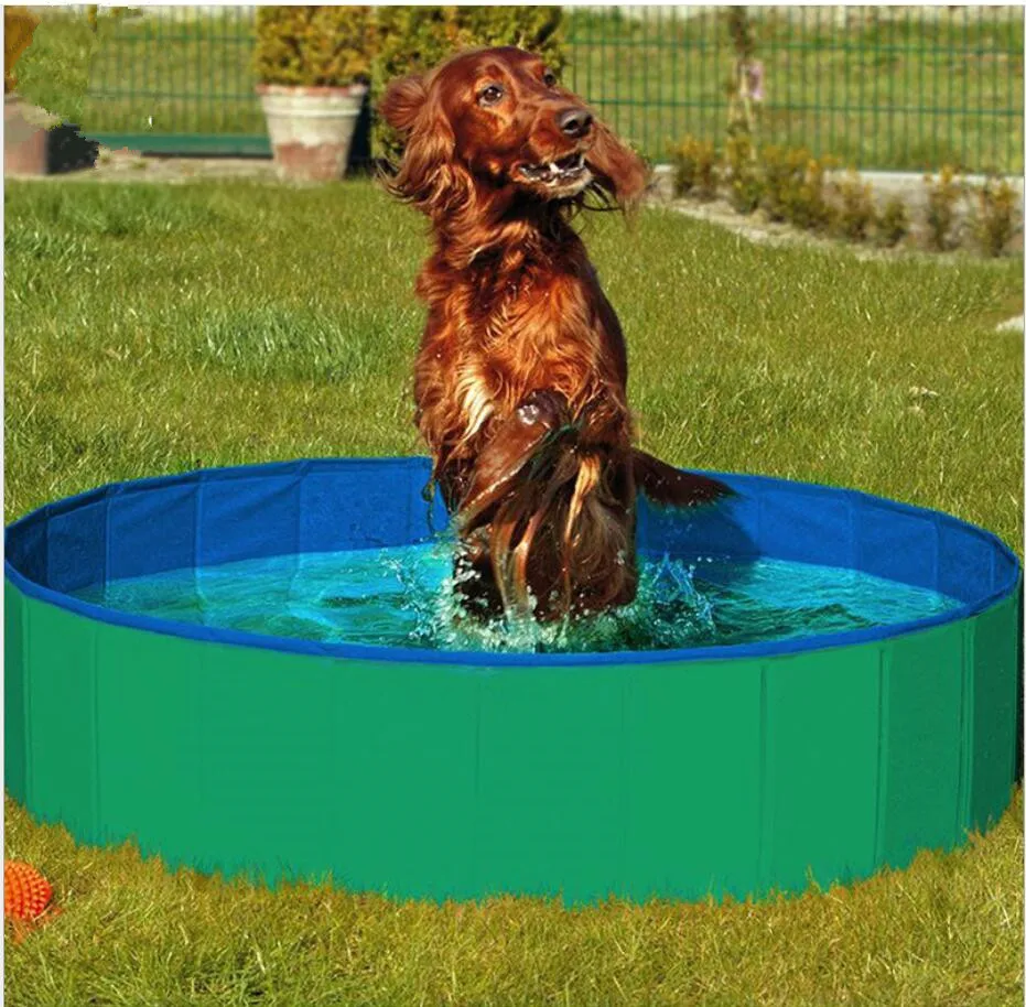 Foldable Pool Dog Pet Swimming Pool For Dog Big-Size Collapsible 4 Seasons Pet Playing Washing Pond For Cat Large Dog Summer