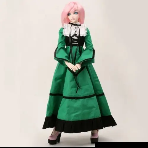

[wamami] 110# Green Dress/Outfit/Outfit 1/3 SD DZ DOD Luts BJD Doll Dollfie