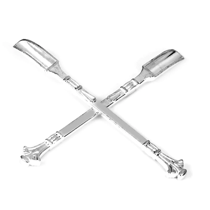 2pcs/lot 8cm Snuff Metal Spoon Use For Sniffer Snorter Snorter.Powder Smoking Accessories | Дом и сад