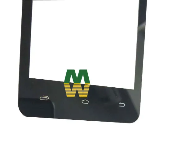 1 шт./лот сенсорный экран дигитайзер Сенсорное Стекло Запасная часть 4," для Micromax Q301 черный цвет с лентой