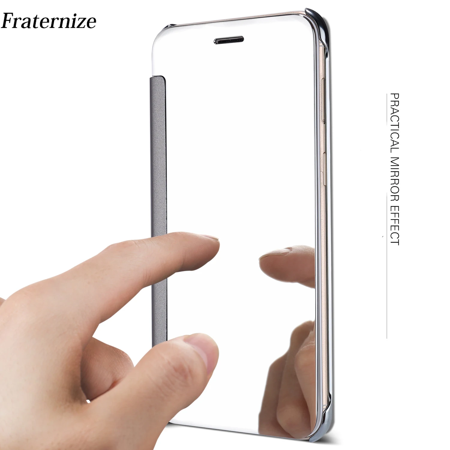 For Samsung Galaxy J3 J330 2017 EU Eurasian Version Smart Sleep wake Flip View Mirror case Hard Protect Back Cover Capa Coque