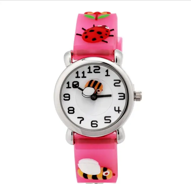 

30M waterproof 3D Cartoon Animal Design Analog Wrist Watch Children clock / kid Quartz Wrist Watches
