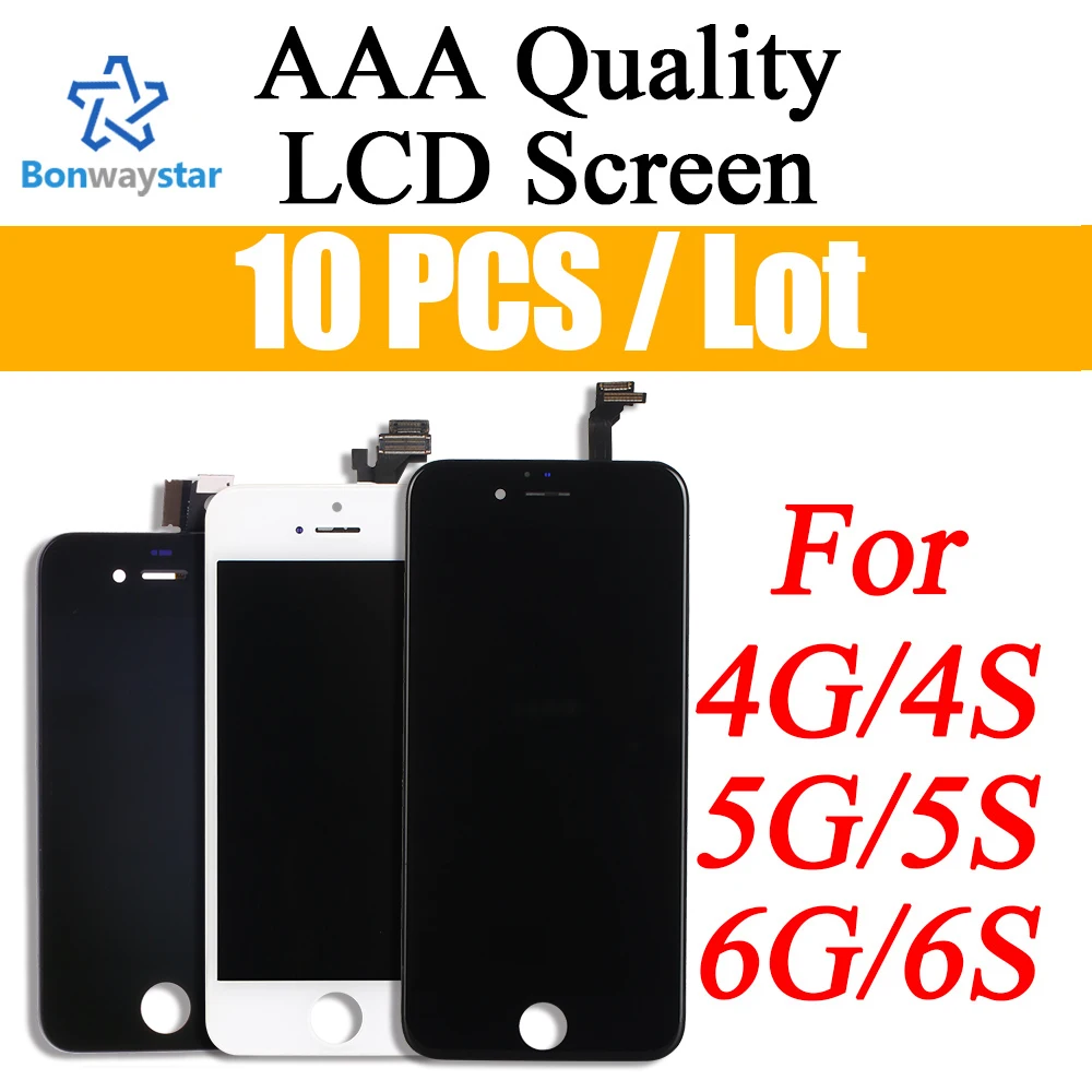 Bonwaystar емкостный экран для iphone 6 дисплей 4S 5 6s ЖК-комплект низкая цена 4 &quotэкран 5S
