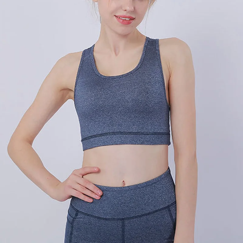 

Women Racerback Fitness Bras Top Academia Sports Bra Active Wear For Sport Bh Female Yoga Crop Tops Women Gym Brassiere Women's