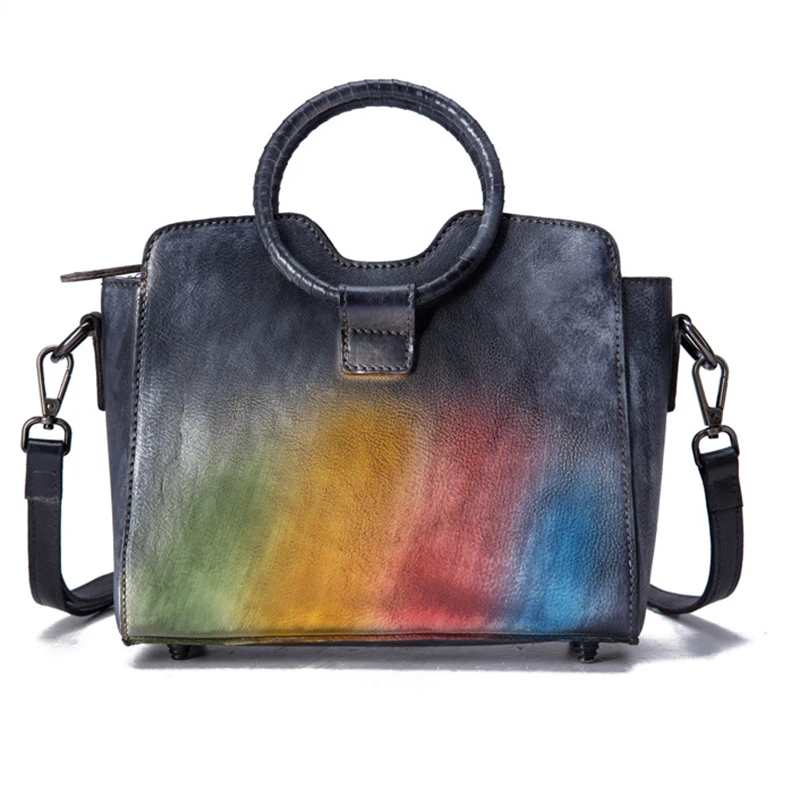 Женская сумка-мессенджер на одно плечо с верхней ручкой, сумка через плечо, сумка для отдыха, новая сумка-тоут, кошелек с кисточкой, цветной чехол, сумка из натуральной кожи