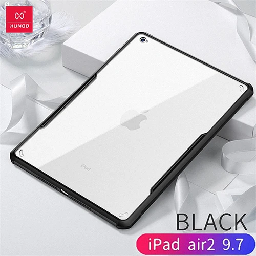 Для iPad / Pro 11 12,9 air 2 9,7 air 3 10,5 дюймов для iPad Mini 1 2 3 4 5 XUNDD акрил+ защитный чехол на заднюю панель из полиуретана планшетный чехол Крышка - Цвет: Black-iPad Air 2 9.7