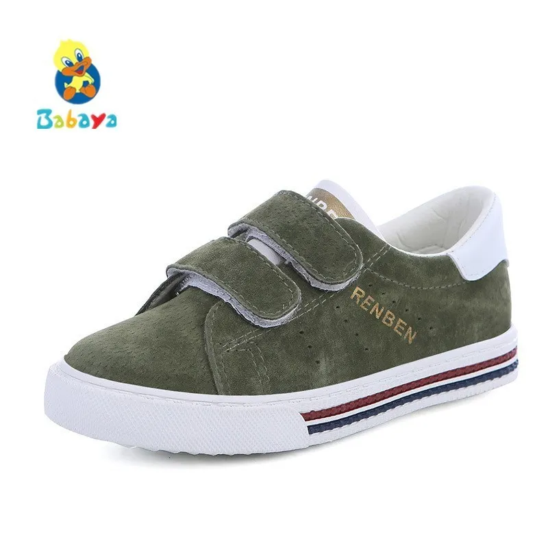 

Kids Shoes Boys Pigskin Leather Child 2017 Spring Autumn New Boys Girls Shoes Children Casual Shoes Students Running Shoes