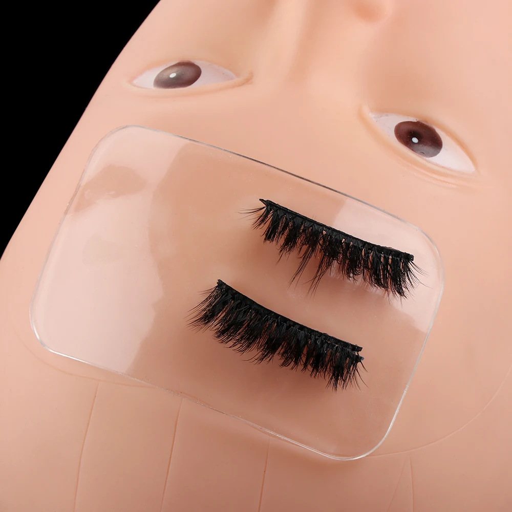 

Eyelashes Grafting Pallet Eyelash Extension Stand Forehead Sticker Pad Adhesive Glue Eye Lashes Holder Silicone Application Tray