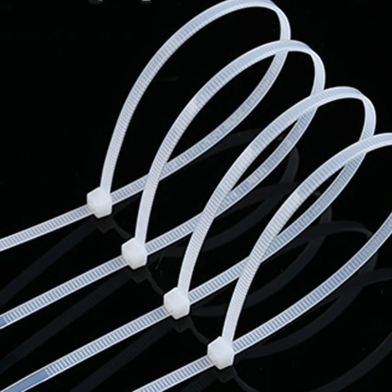 

200pcs 4*250 width:3.0mm length:250mm White Self-locking Plastic Nylon Cable Ties,Wire Zip Tie, plastic strap,cable organizer