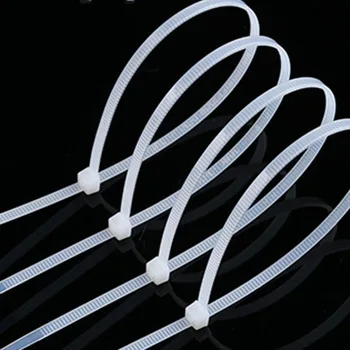 

200pcs 4*250 width:3.0mm length:250mm White Self-locking Plastic Nylon Cable Ties,Wire Zip Tie, plastic strap,cable organizer