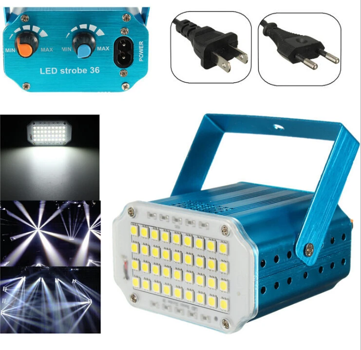 Mini 36leds SMD 5050 Led Strobe Light Rotating LED Stage Lights Party