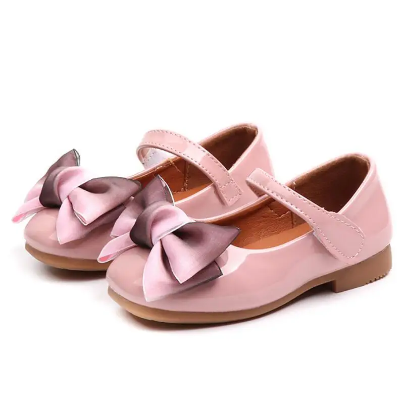 

Girls leather shoes Children girls baby princess bowknot sneakers pearl diamond single shoes Kids dance shoes Newest Autumn