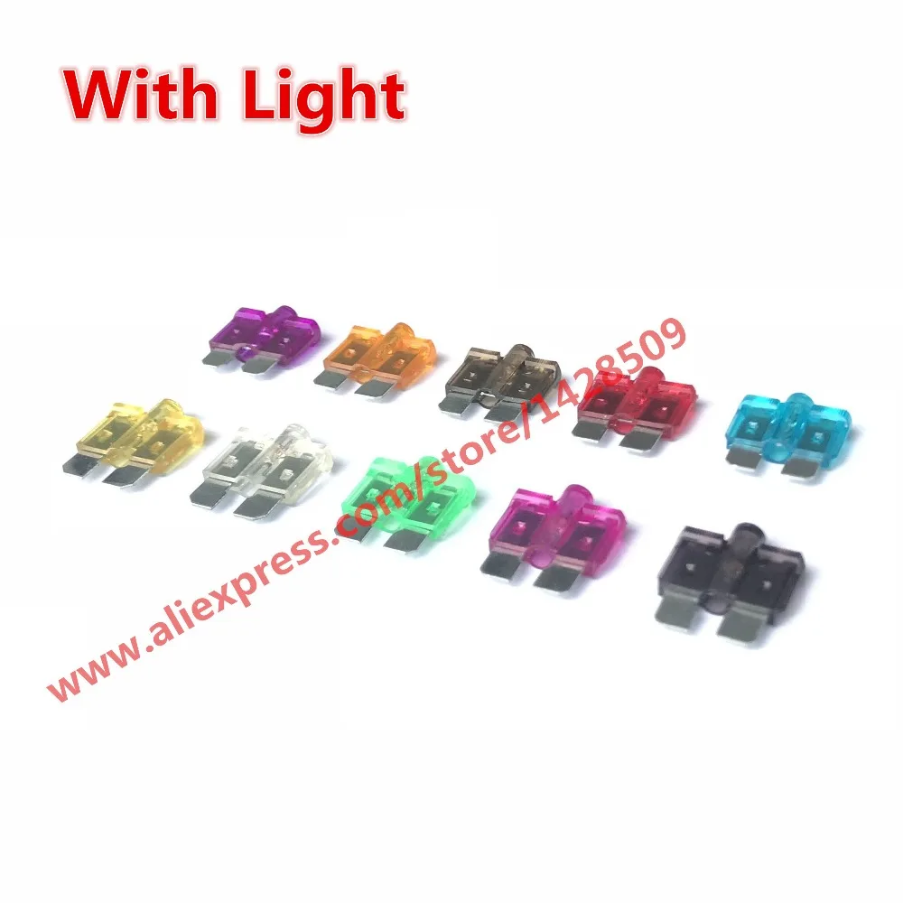 

Middle Size Automotive Fuse With Indicator Light Pilot Lamp 5A 10A 15A 20A 25A 30A 35A 40A Medium Fuse With Fusing indication