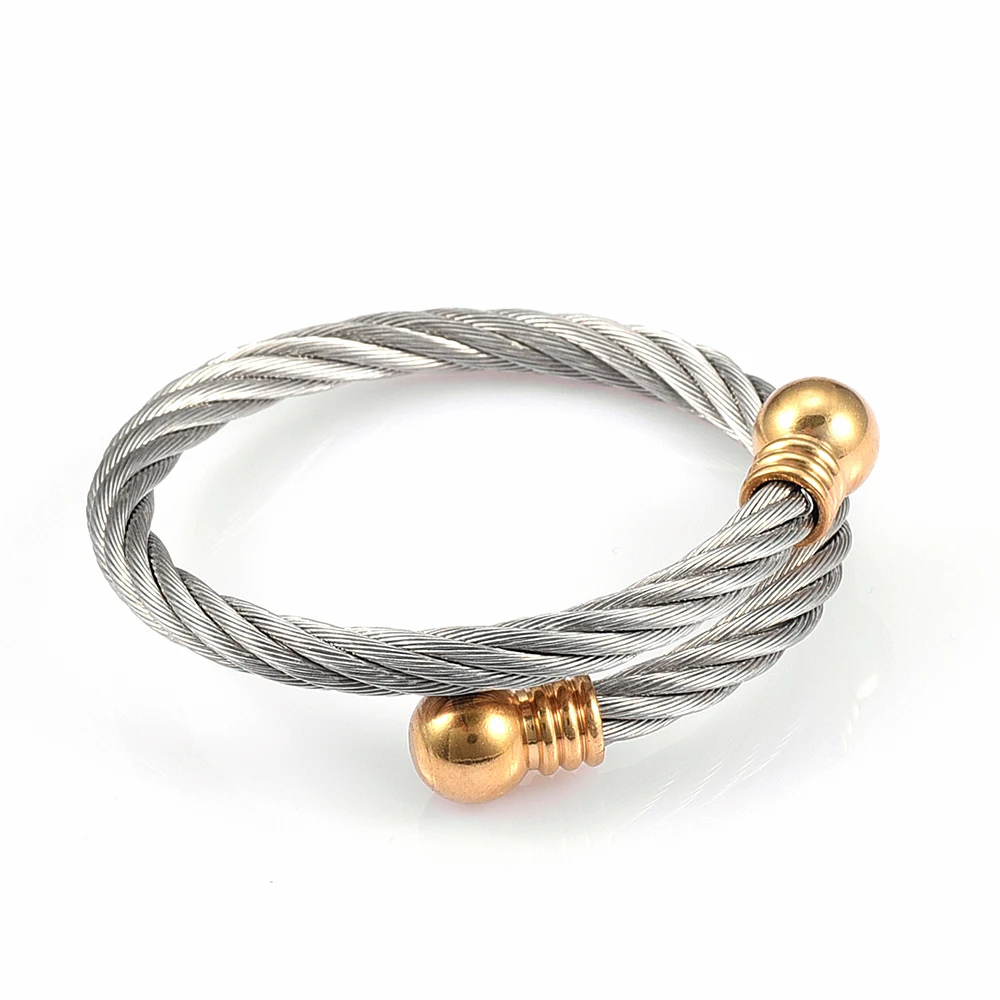 Ijb0526 Brand Gold Color Wire Men And Women Charm Screw Nut Bracelets