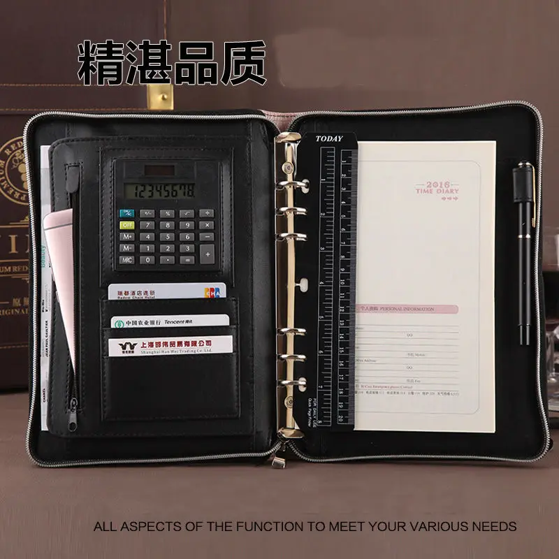 Leather Ring Binder Agenda Planner Travel Journal A5 Pu Leather A5