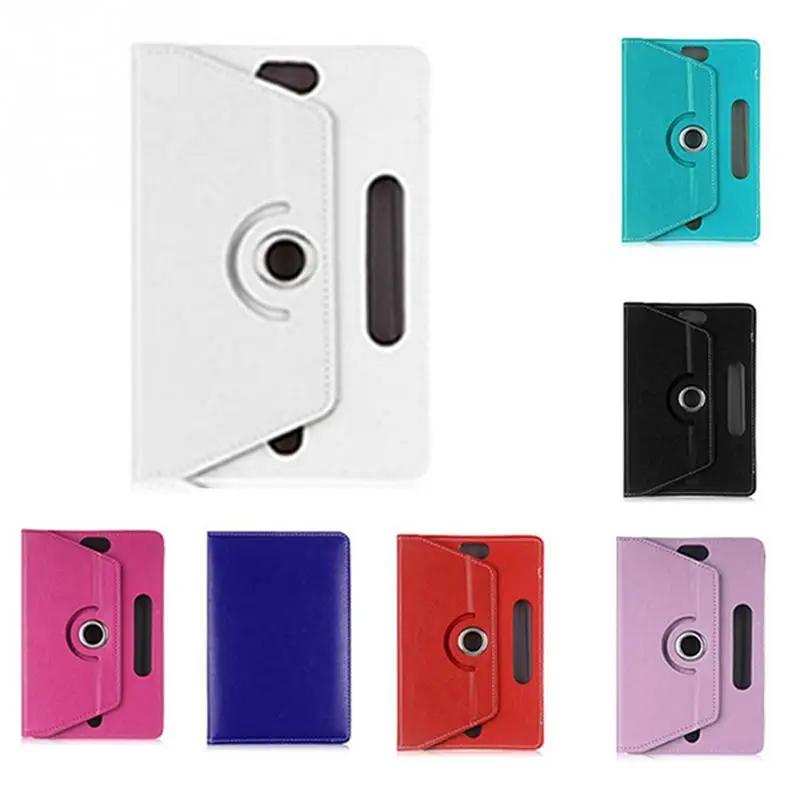 

Universal 7/8/9/10 inch Rotating Four Hook imitation Leather Crystal Pattern Tablet Protection Cover Case 7 colors