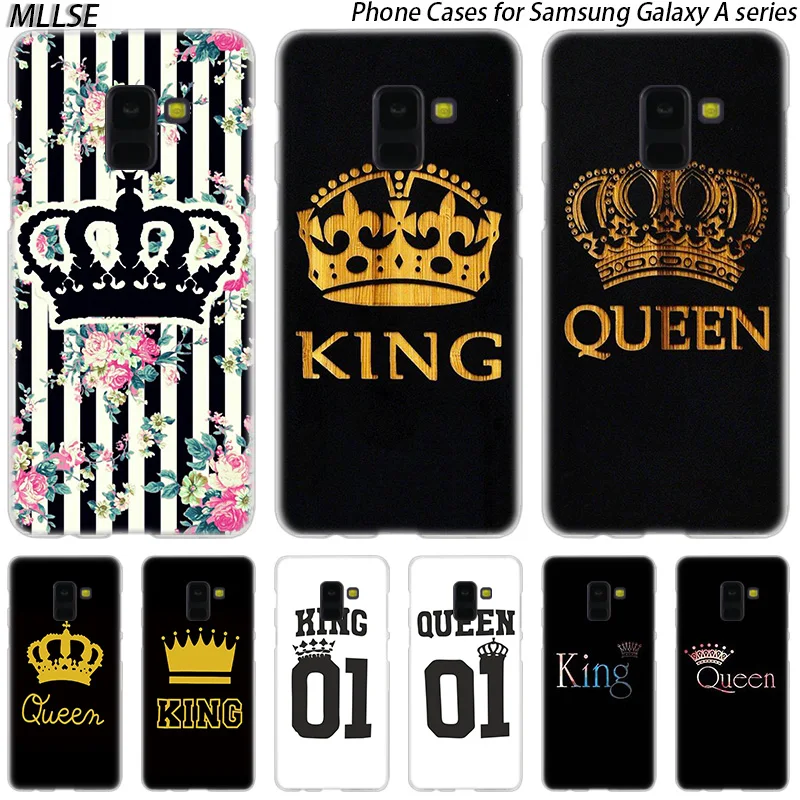 Жесткий чехол MLLSE King Queen 01 для Samsung Galaxy A10 A20 A30 A40 A50 A70 A20E A2 CORE M10 M20 M30 | Мобильные