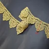 2YARDS,5YDS,10YDS/LOT Wedding Dress Beaded Lace Applique Gold Thread Embroidery Lace Accessories Trim 2022011401 SOMELACE ► Photo 2/6