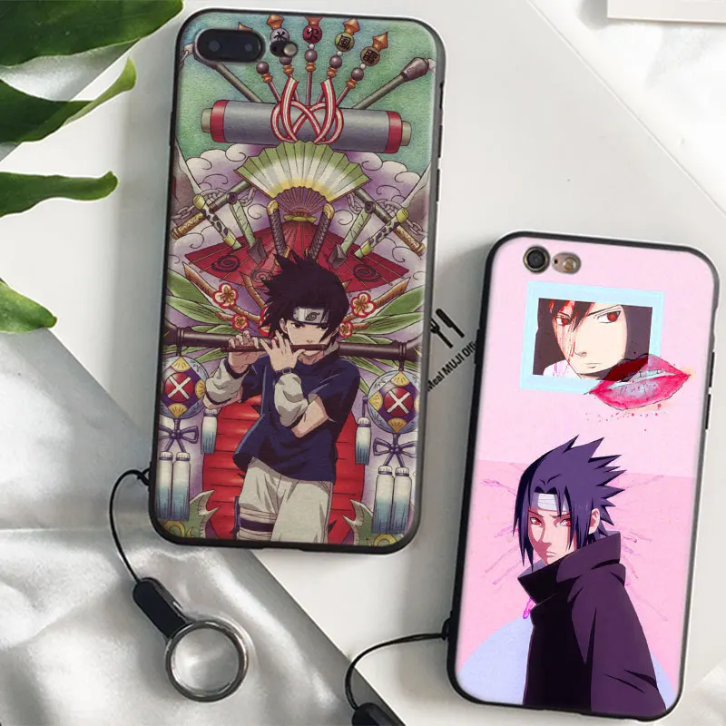 

Naruto Sasuke Uchiha Coque TPU soft silicone Phone Case cover Shell For Apple iPhone 5 5s Se 6 6s 7 8 Plus X XR XS MAX