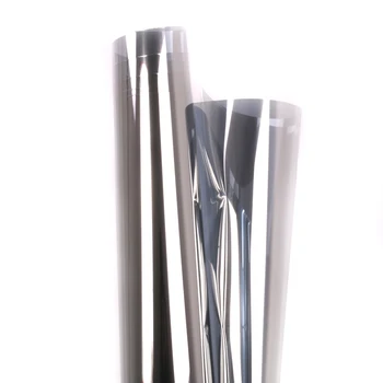 

SUNICE House Build Decoration VLT20% Silver Solar Tint Film One Way Vision Privacy Protection Window Sticker 1.52x15m Roll
