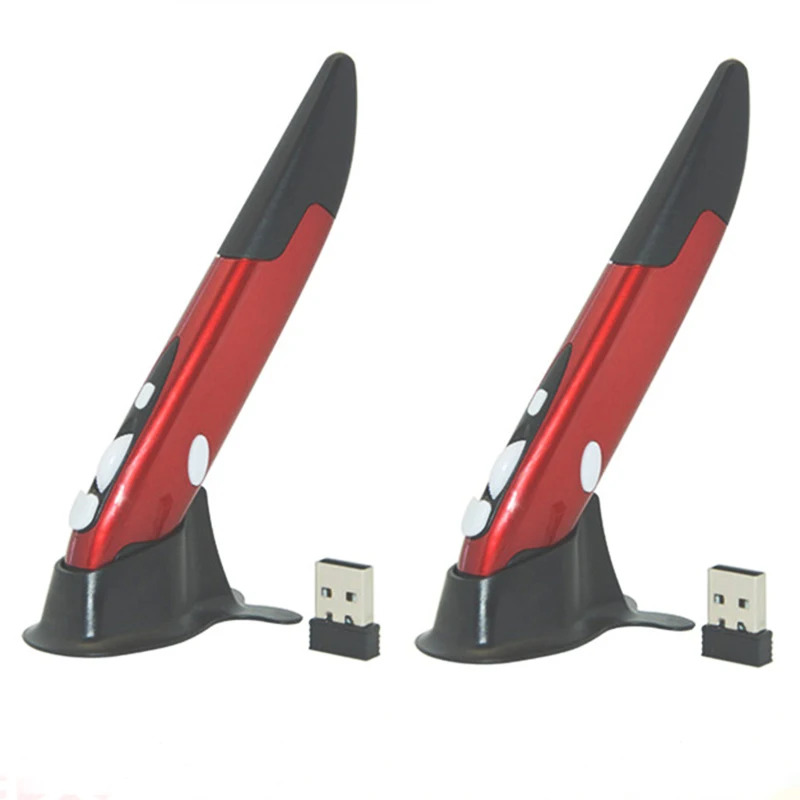 VENICO Mini Wireless Optical Pen Mouse 2.4G 1600 DPI 4 Buttons Pencil